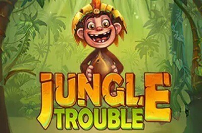 jungle trouble slot logo