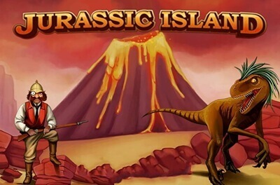 jurassic island slot logo