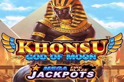 khonsu god of moon slot logo