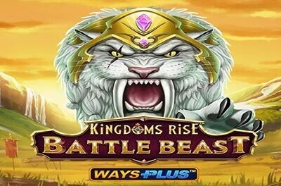 kingdoms rise battle beast slot logo