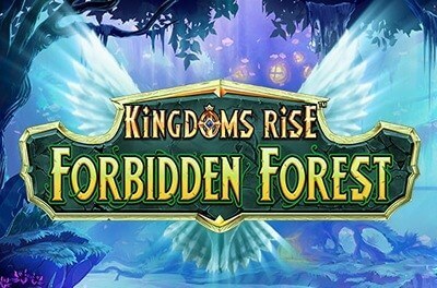 kingdoms rise forbidden forest slot logo