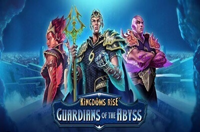 kingdoms rise guardians of the abyss slot logo