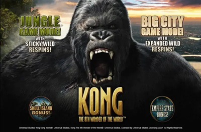 kong the 8th wonder of the world slot logo