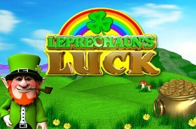 leprechauns luck slot logo