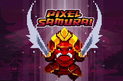 pixel samurai slot logo