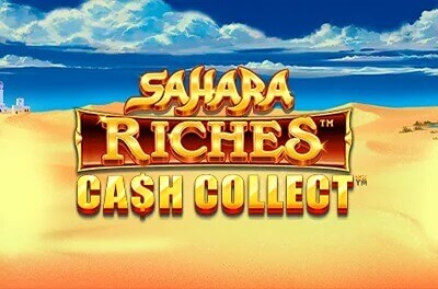 sahara riches cash collect slot logo