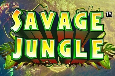 savage jungle slot logo