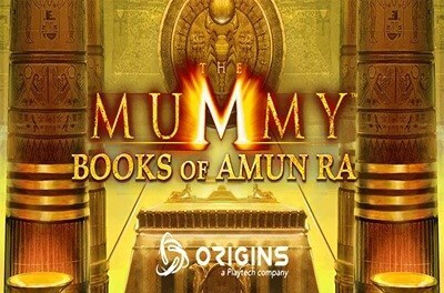 the mummy books amun ra slot logo