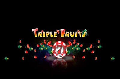 triple fruits slot logo