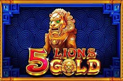 5 lions gold slot logo