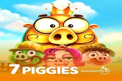 7 piggies slot logo