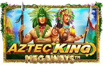 aztec king megaways slot logo