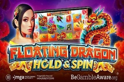 floating dragon hold spin slot logo