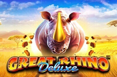 great rhino deluxe slot logo