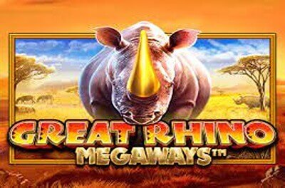 great rhino megaways slot logo