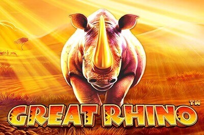 great rhino slot logo