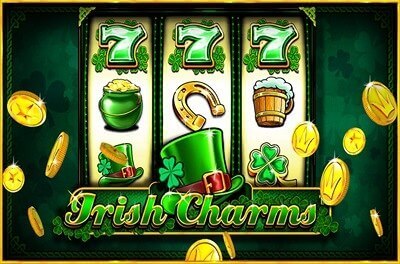 irish charms slot logo