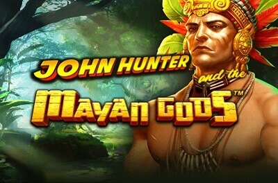 john hunter and the mayan gods slot logo