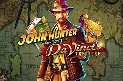 john hunter and the secret of da vincis treasure slot logo