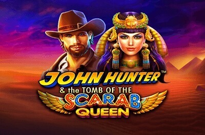 john hunter and the tomb of the scarab queen slot first logo