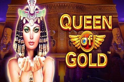 queen of gold slot logo