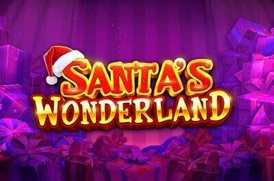 santa s wonderland slot logo