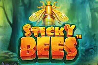 sticky bees slot logo