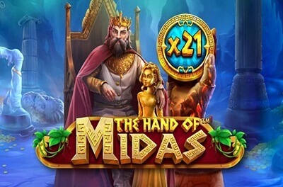 the hand of midas slot logo