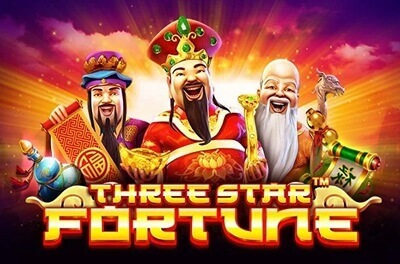 three star fortune slot logo