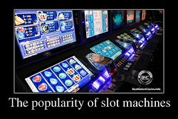 The popularity of online slot machines
