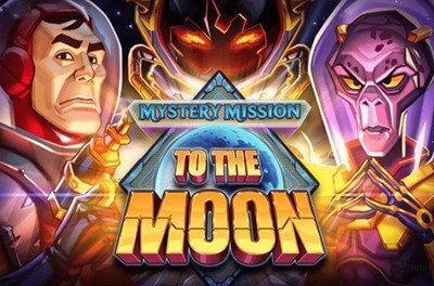 mystery mission to the moon slot logo