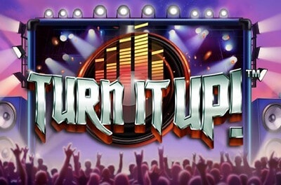 turn it up slot logo