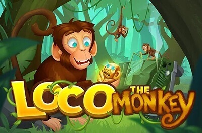 loco the monkey slot logo