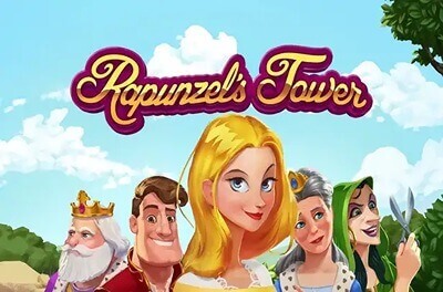 rapunzels tower slot logo