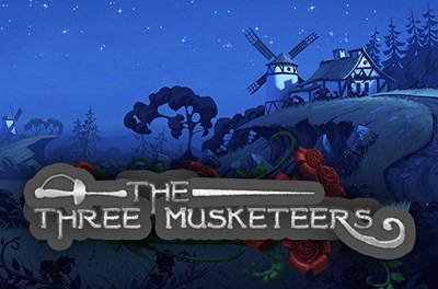 the three musketeers slot logo