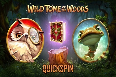 wild tome of the woods slot logo