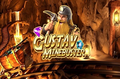 gustav minebuster slot logo