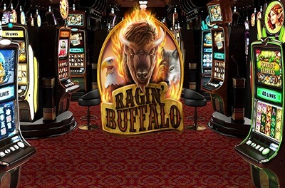 ragin buffalo slot logo