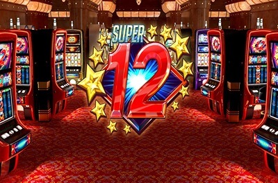 super 12 stars slot logo