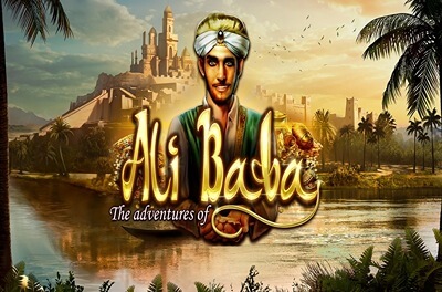 the adventures of ali baba slot logo