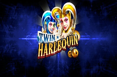 twin harlequin slot logo