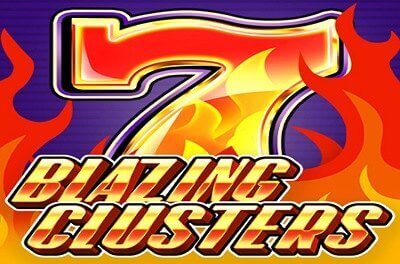 blazing clusters slot logo