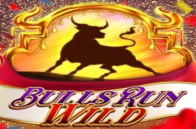 bulls run wild slot logo