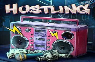 hustling slot logo