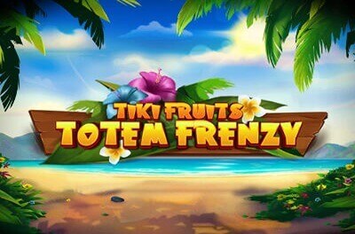 tiki fruits totem frenzy slot logo