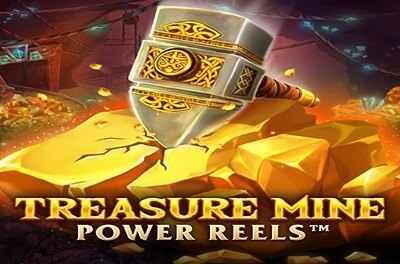 treasure mine power reels slot logo