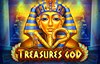 treasures god slot logo