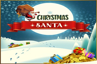 christmas santa slot logo