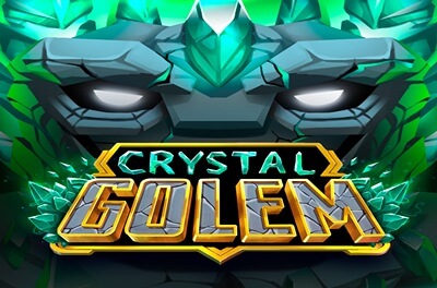 crystal golem slot logo