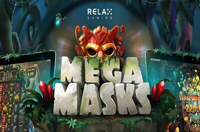 mega masks slot logo